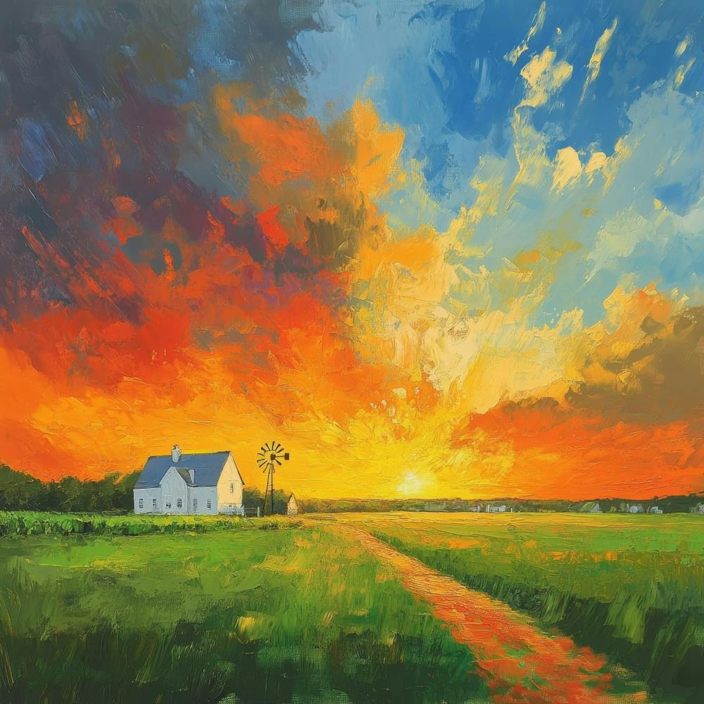 Sunset At The Farm 4