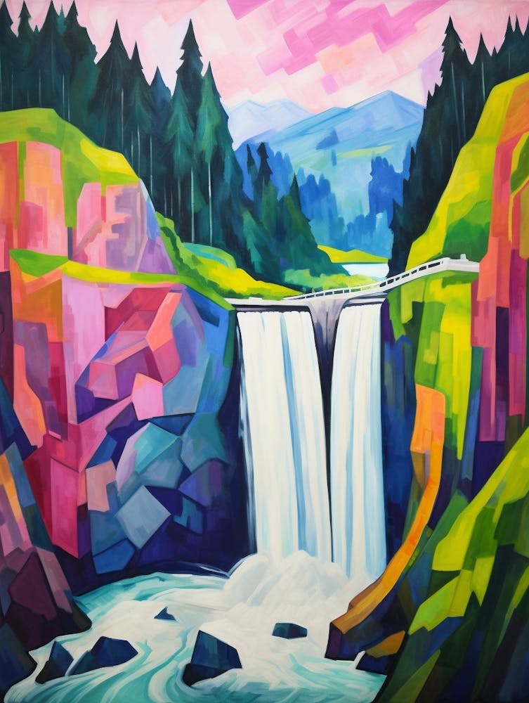 Snoqualmie Pass Retro Pop Art 4