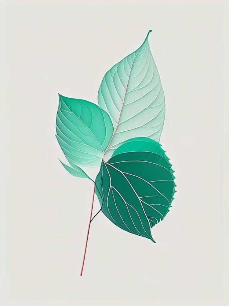 Mint Leaf Abstract 3