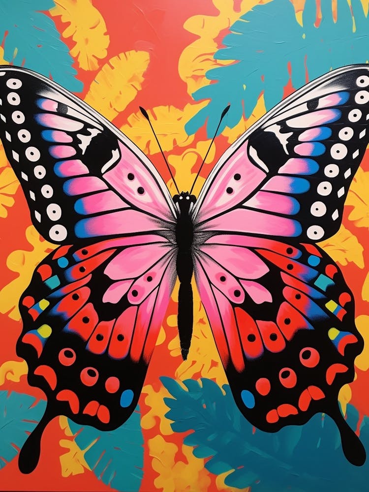 Pop Art Question Mark Butterfly 2