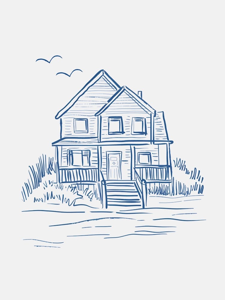 Nantucket Beachhouse Sketch
