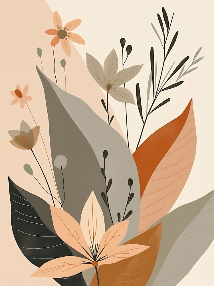 Dusky Petals in Blush Serenity