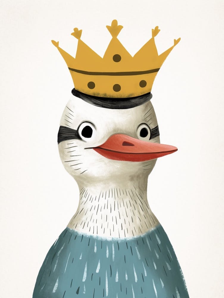 Little Kookaburra 2 Wearing A Crown