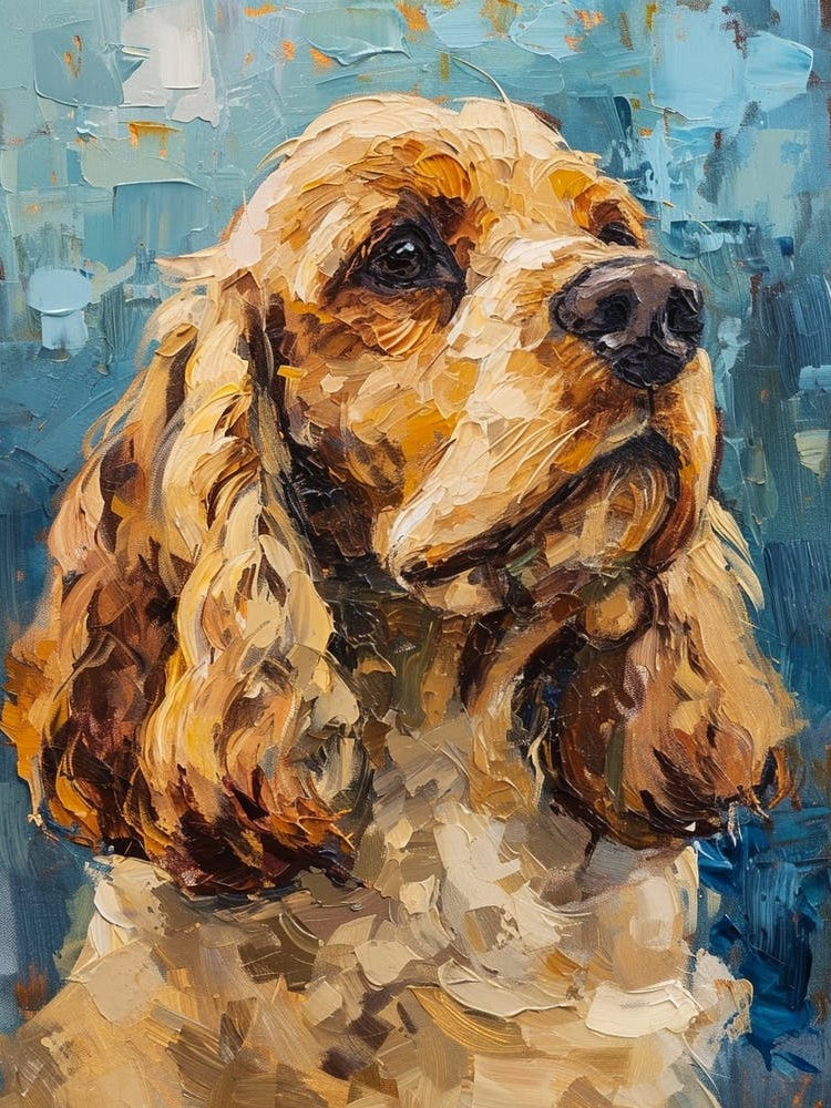 Cocker Spaniel Acrylic Painting 6