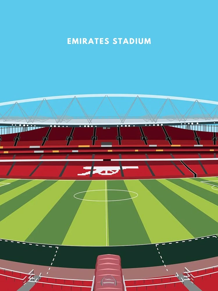Emirates Stadium Arsenal Kunstdruck