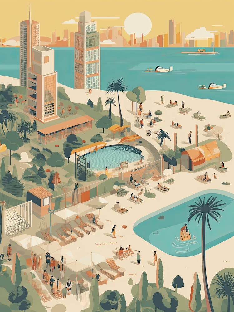 Dubai Travel Illustration 4