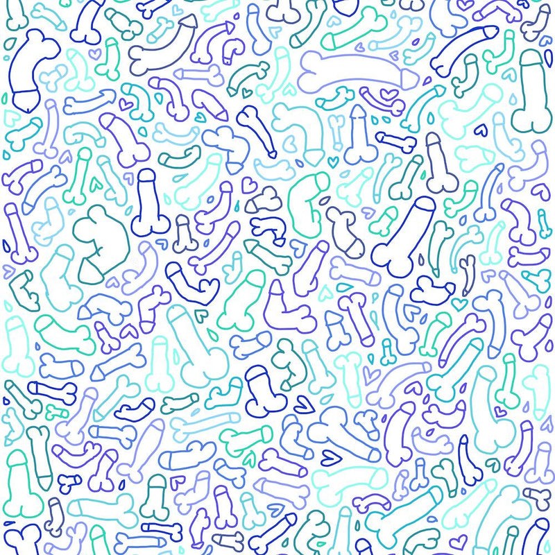 Penis design blue