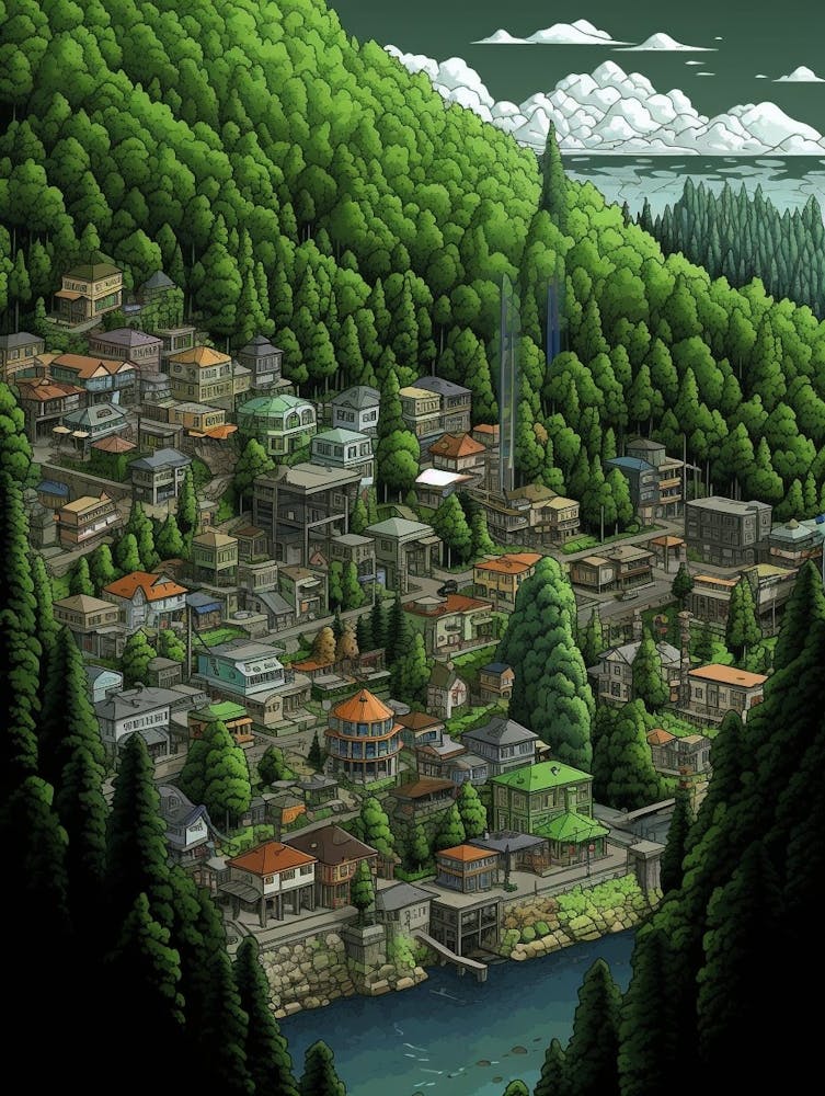 Bellingham Washington Retro Pop Art 6