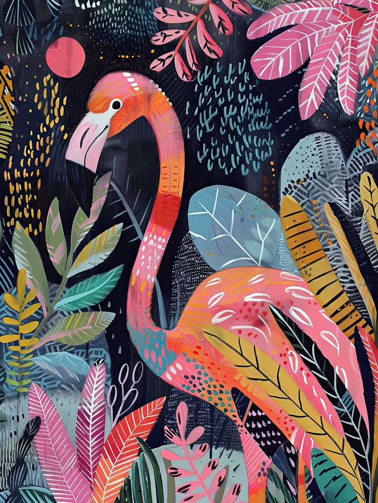 Blazing Feathers Matisse Style