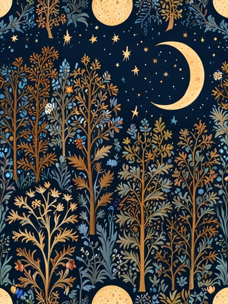 William Morris Night In The Forest 35