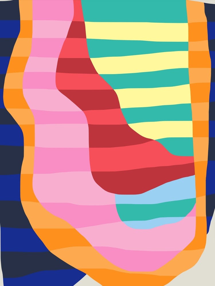 Abstract Stripe Minimal Collage 7