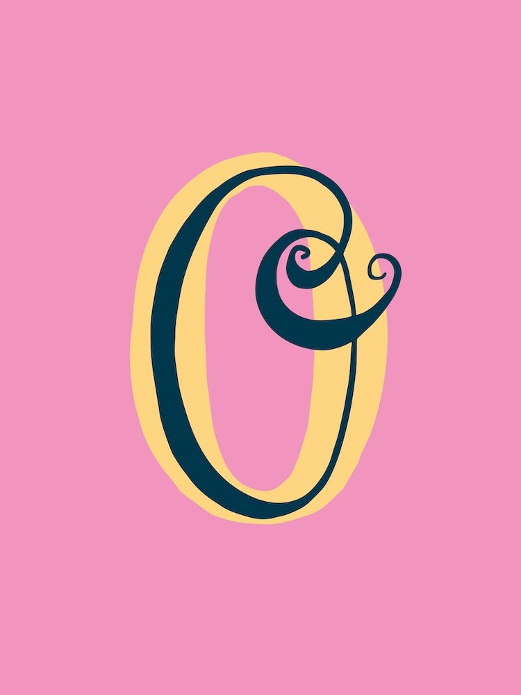 Letter O Typographic