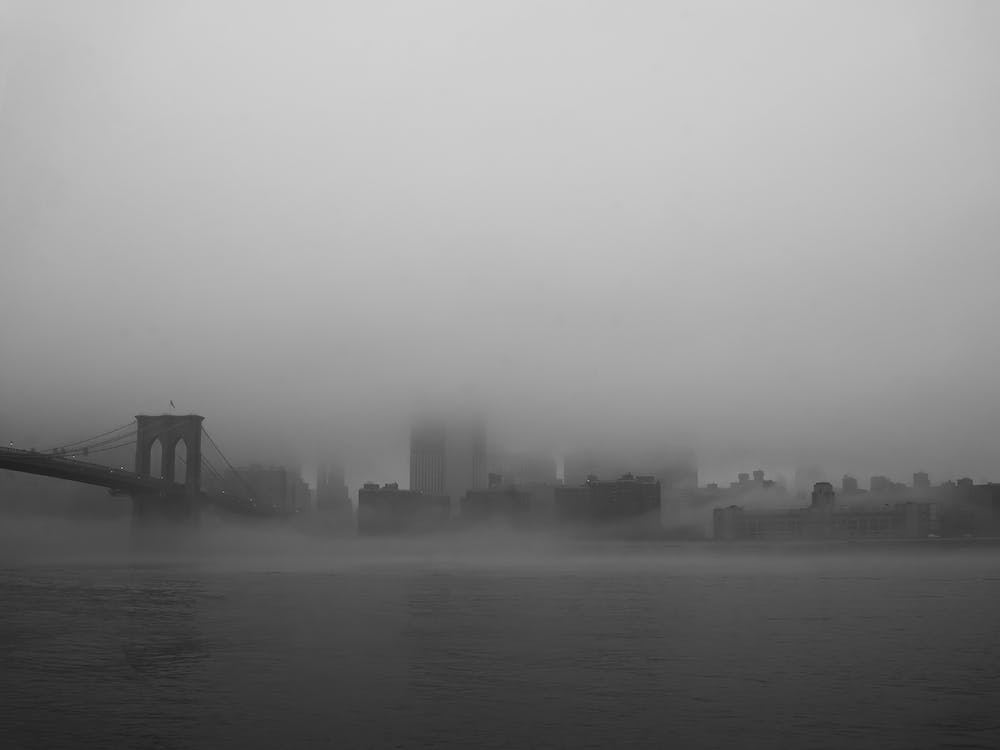 Fog Over Brooklyn Bridge