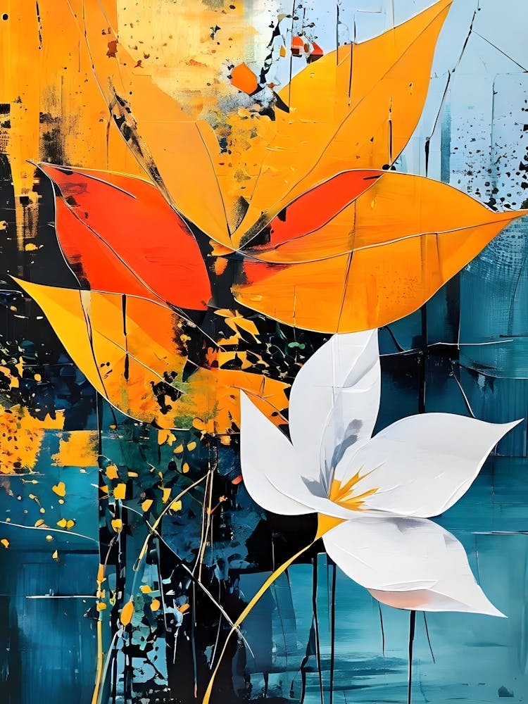 Abstract Flower Painting 36