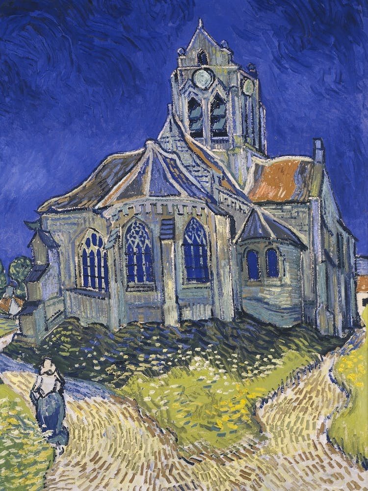The Church At Auvers, Vincent Van Gogh