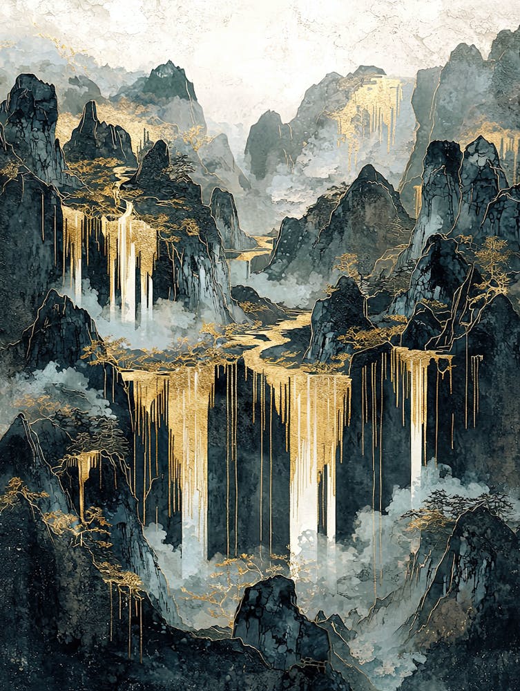 Himalaya-Traum Luxus Abstraktion