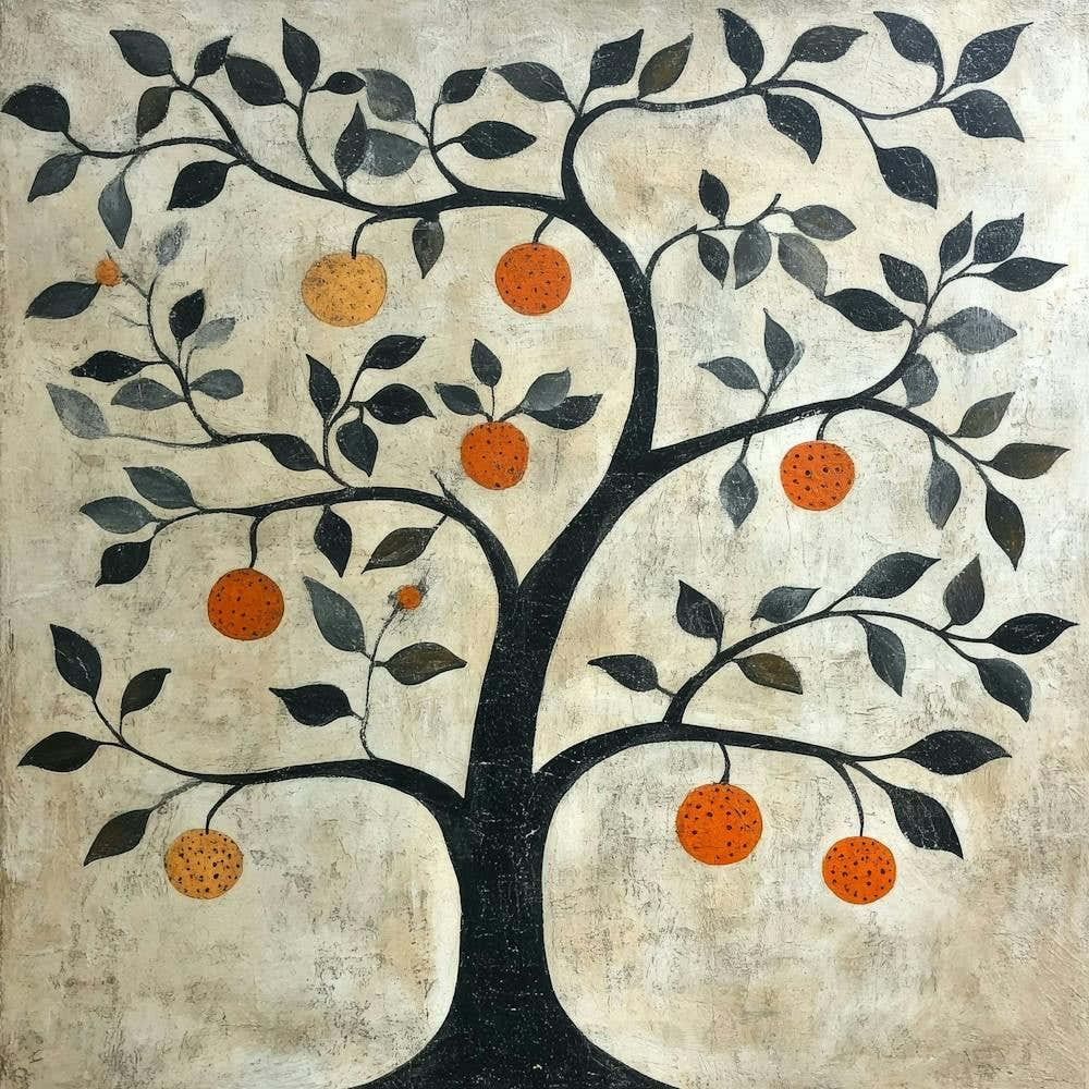 Tree Of Oranges Art