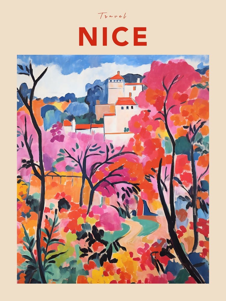 Nice France 7 Fauvist Travel Poster
