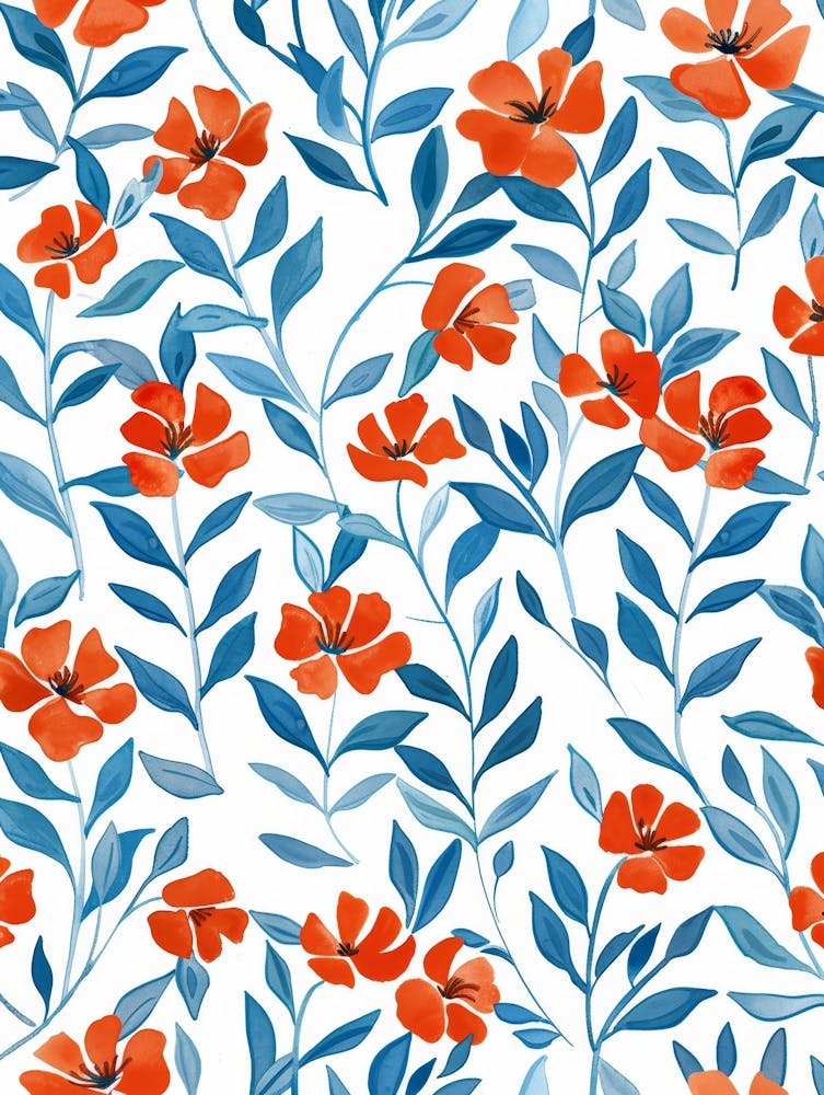 Watercolor Floral Pattern 4