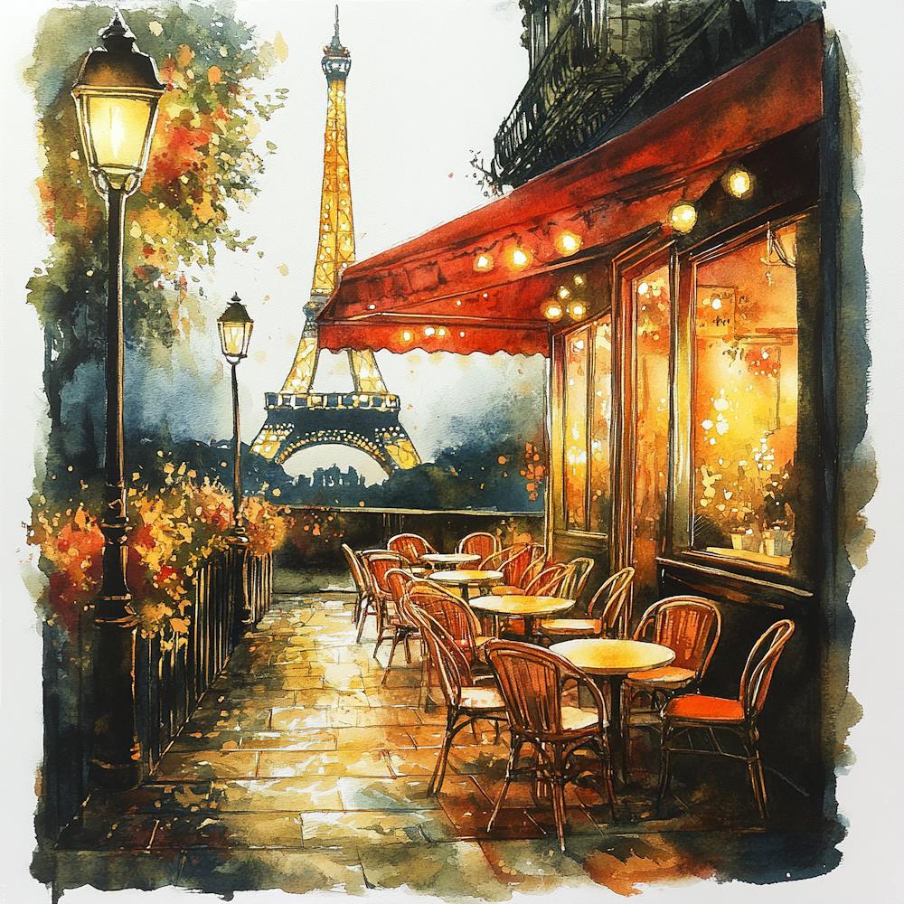 Romantic Paris Cafe 3