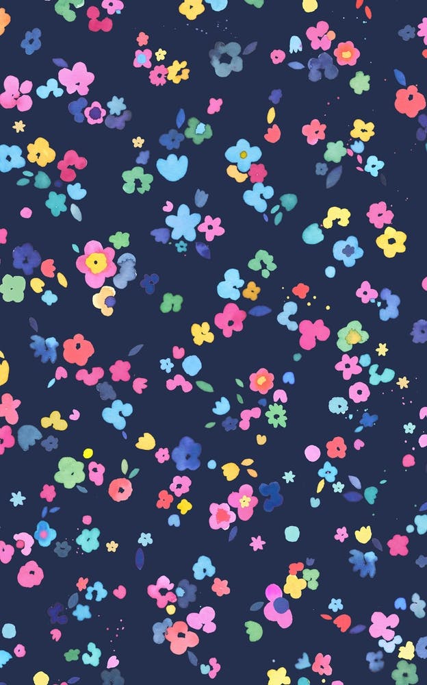 Ditsy Flowers Navy