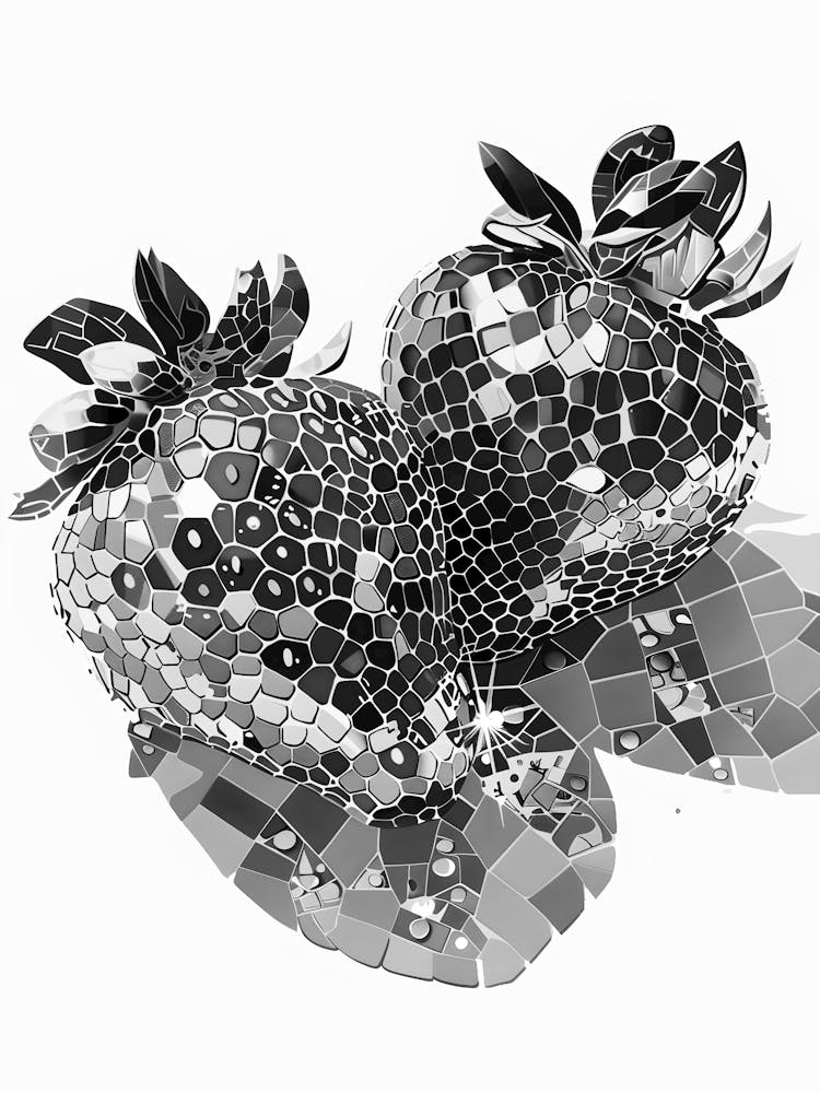 Mosaic Strawberries