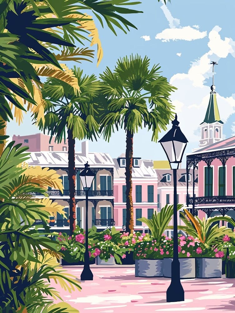 Jackson Square Storybook Illustration 4