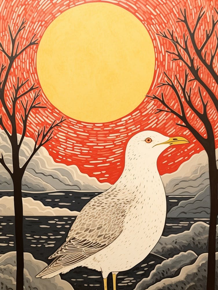 Bird Illustration Seagull 1