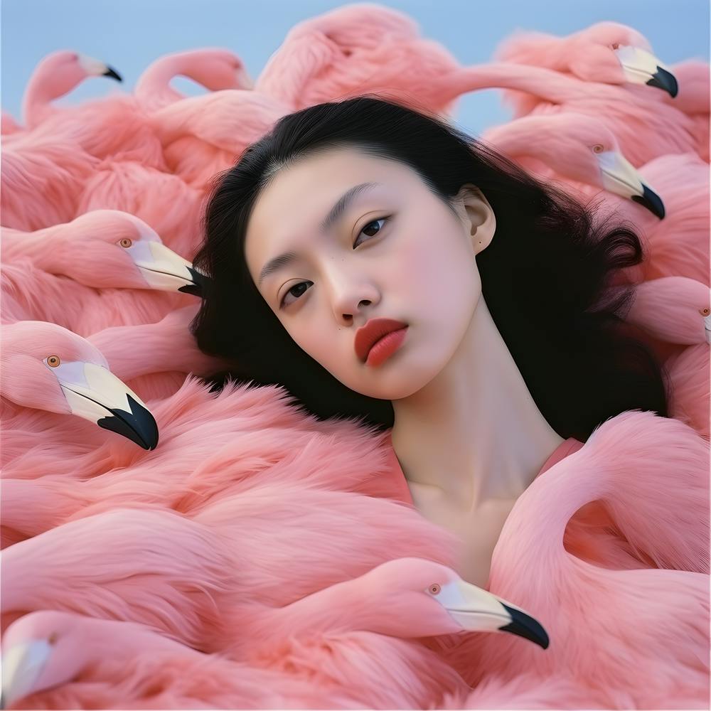 Flamants roses. 2023