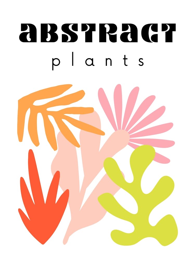 Abstract Plants Poster 4