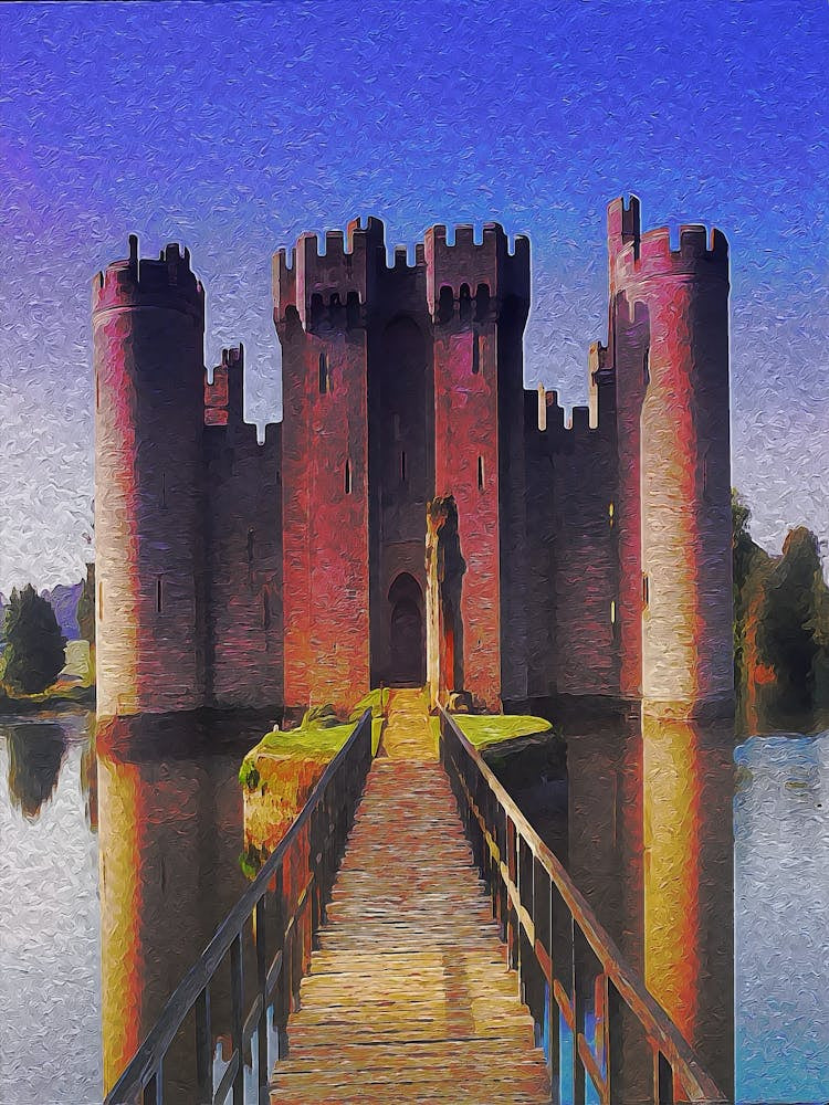 Uk, England, Sussex, Bodiam Castle