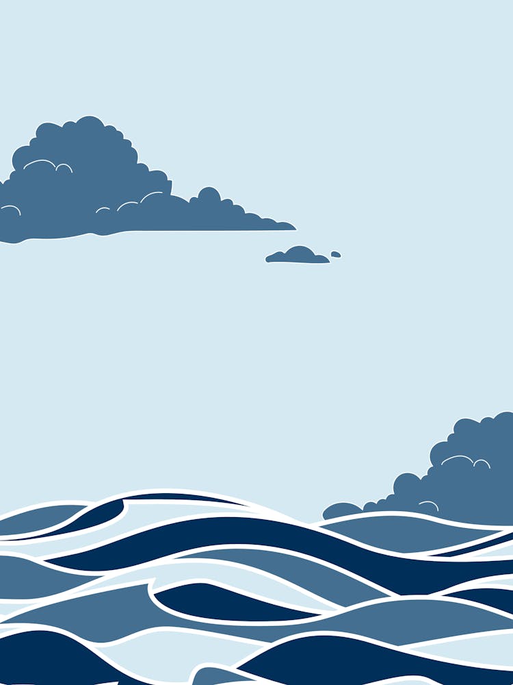 Ocean Waves In The Sky