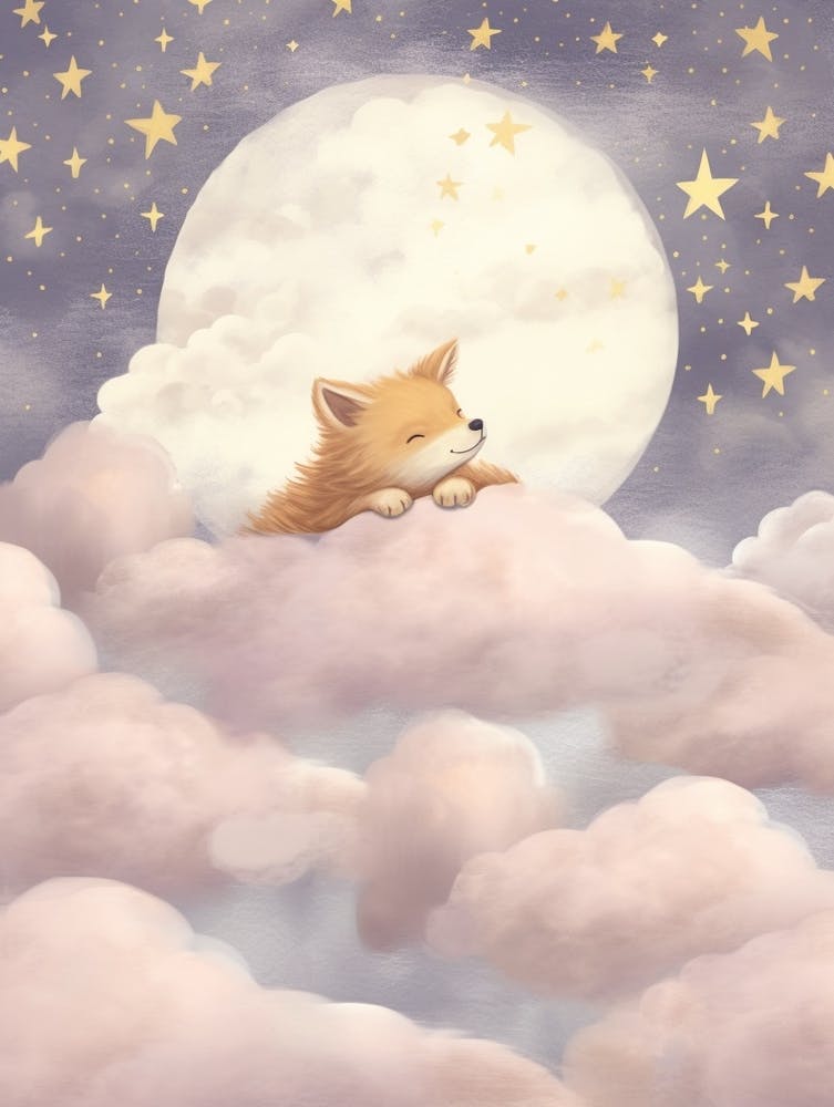 Sleeping Baby Coyote