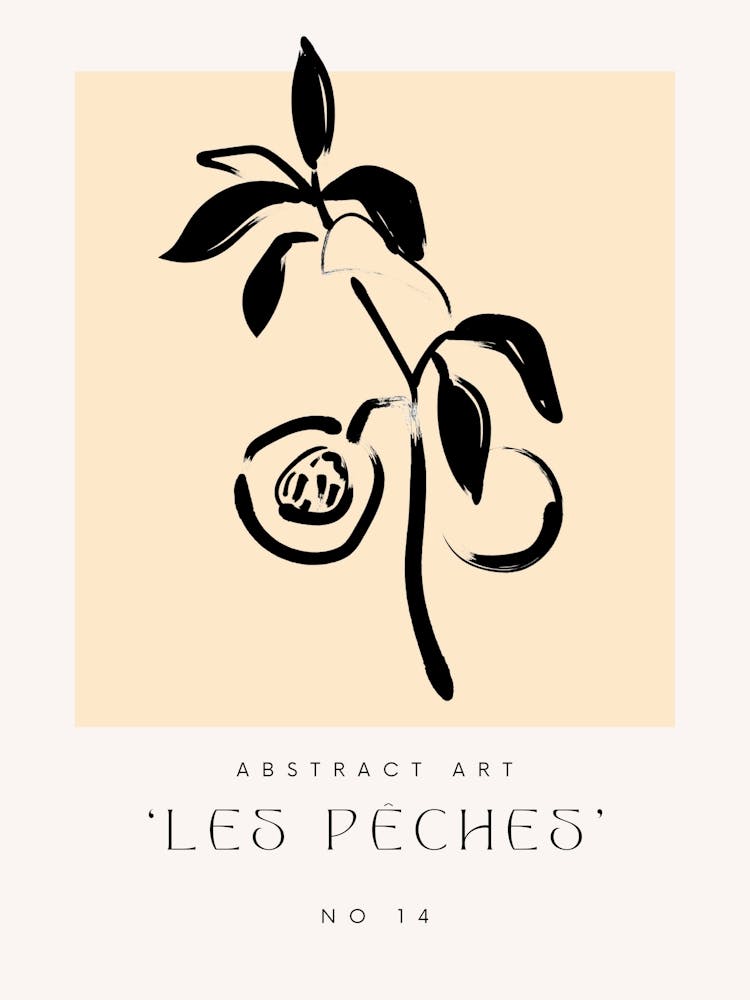 Abstract Les Peaches No 14