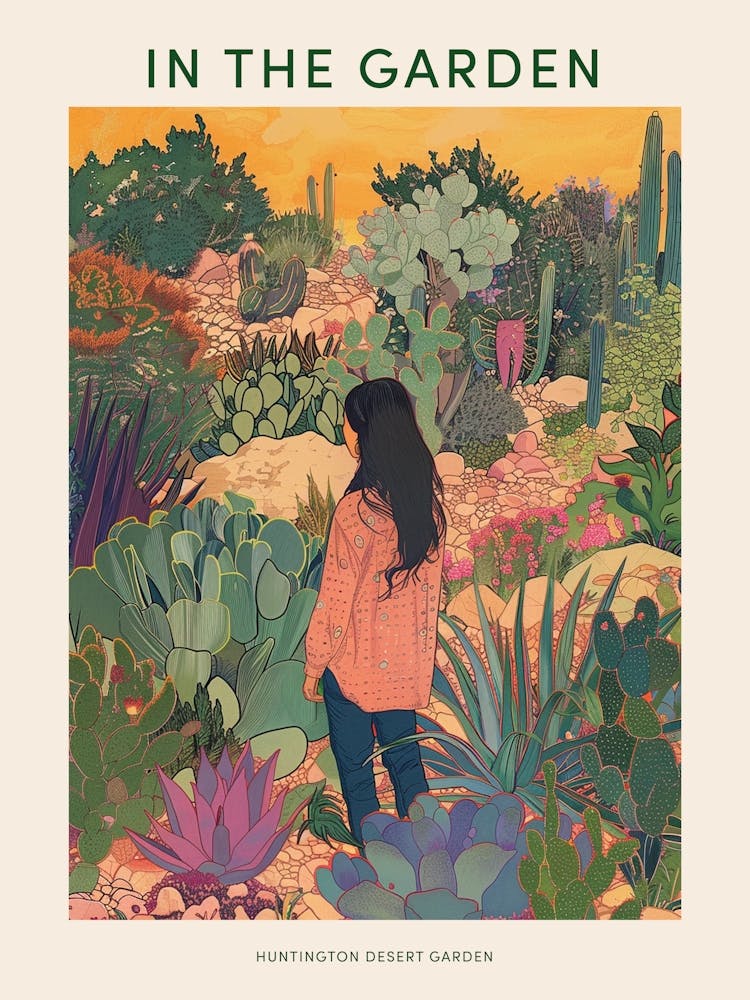 In The Garden Poster Huntington Desert Garden Usa 3