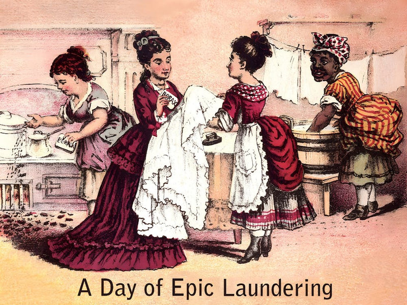 A Day Of Epic Laundering, Funny Vintage Advertisement