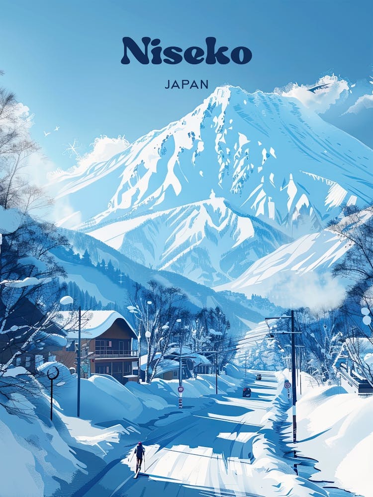 Niseko Japan 5 Reiseplakat 3 4 Resize