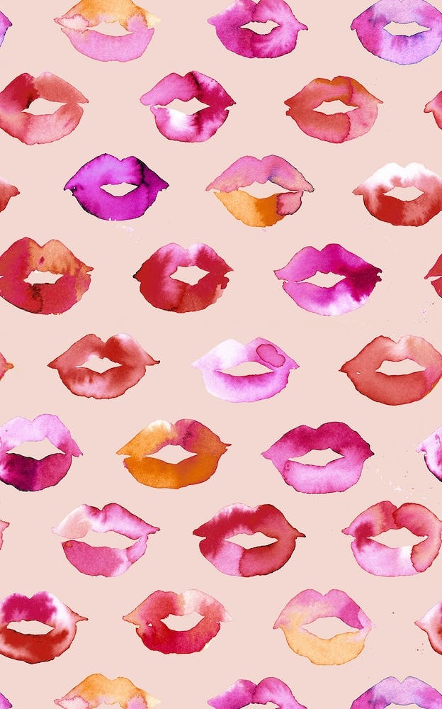 Sweet Love Kisses Pink Lips