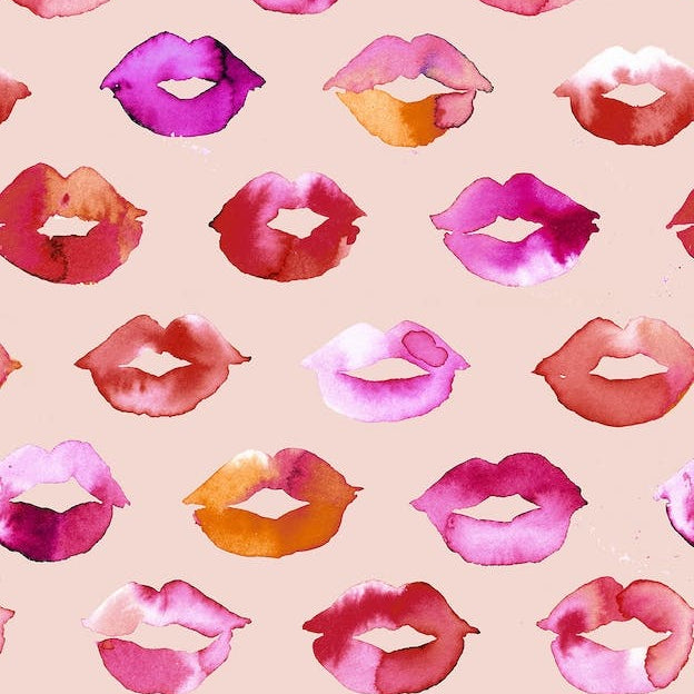 Sweet Love Kisses Pink Lips