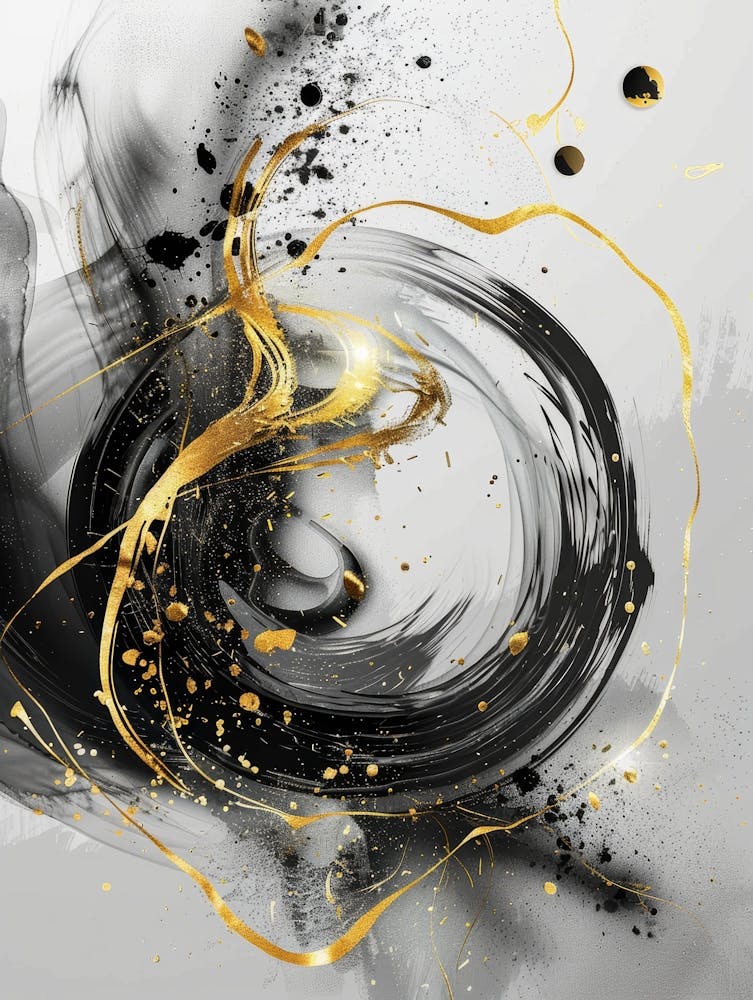 Abstract - Black And Gold 2
