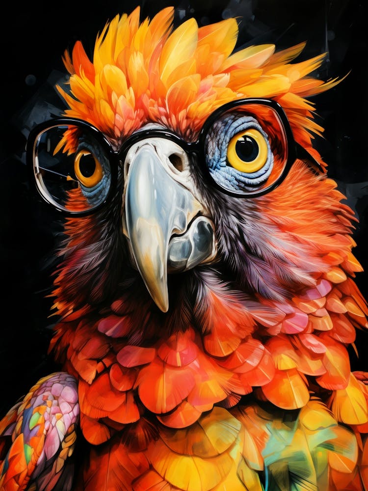 Parrot With Glasses animal