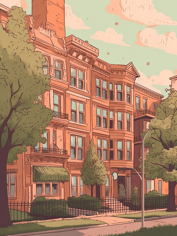 Chicago United States Travel Illustration 2
