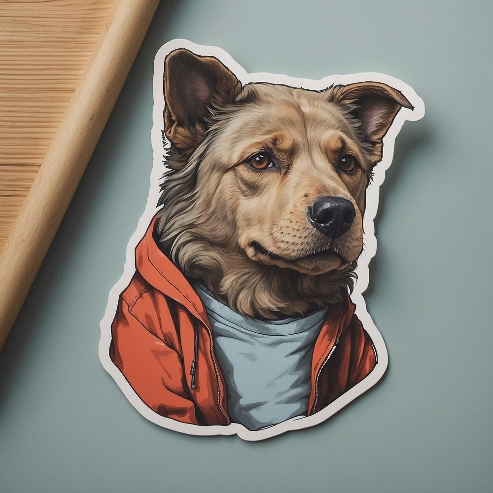 Dog In A Red Jacket