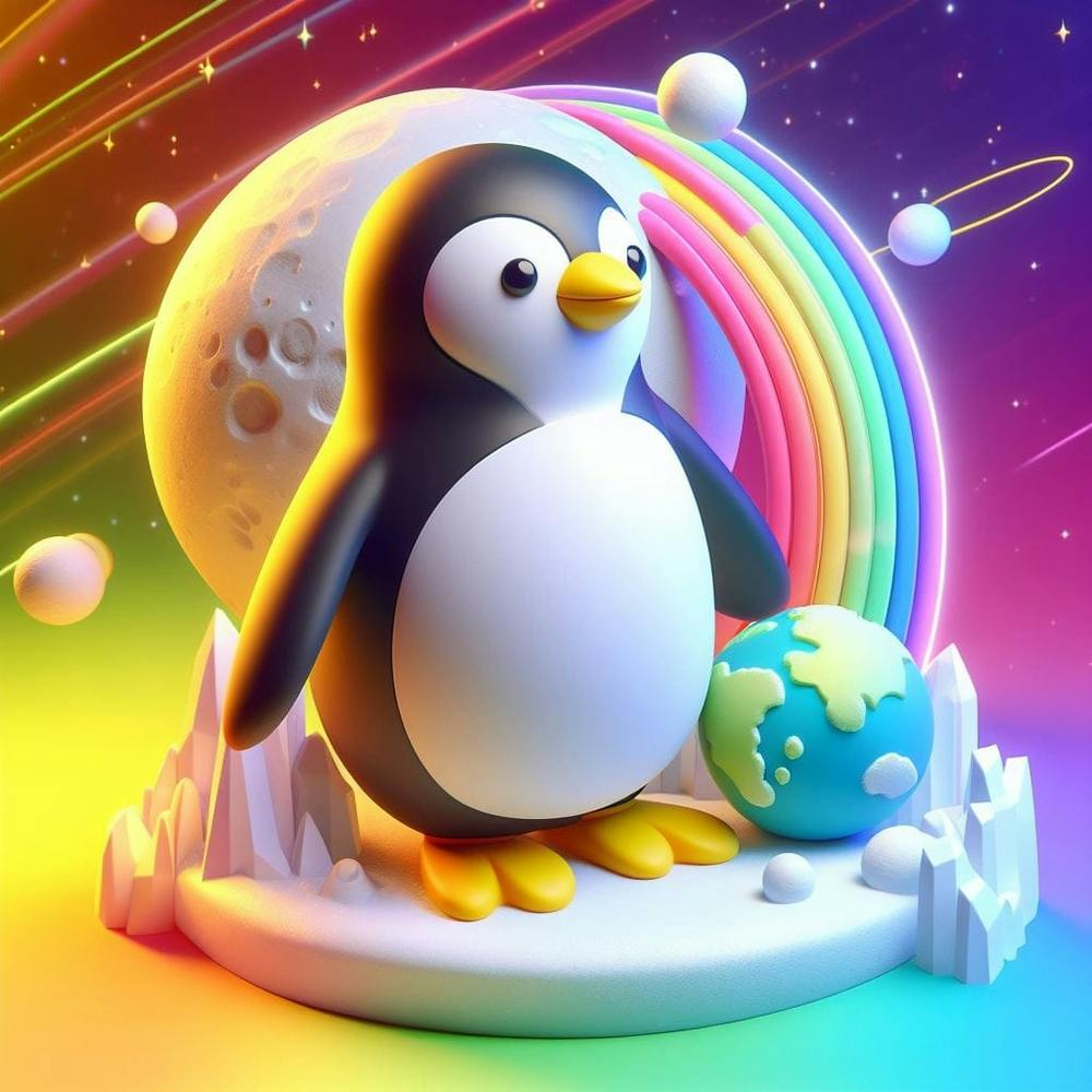 Penguin In Space