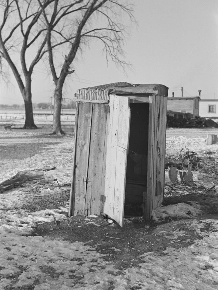 Outhouse In Shantytown, Spencer, Iowa By Russell Lee