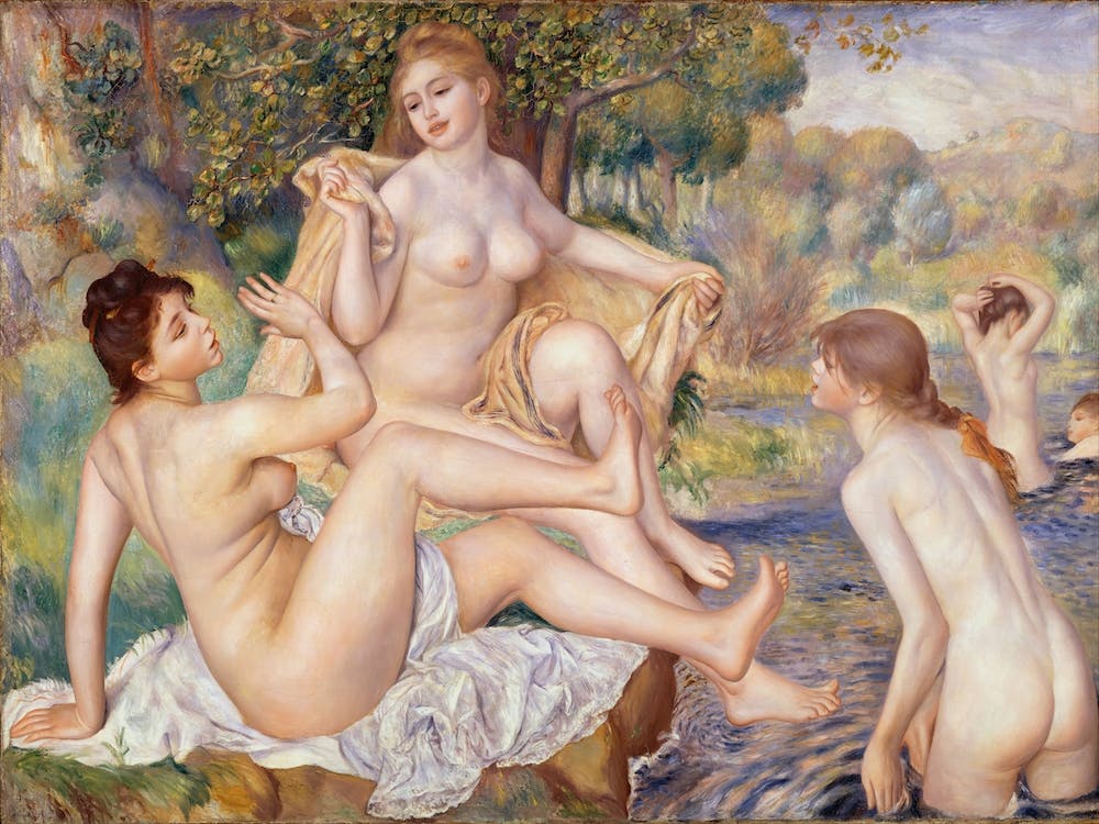 French The Large Bathers, Pierre Auguste Renoir