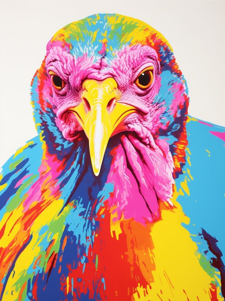 Andy Warhol Style Bird Turkey 3