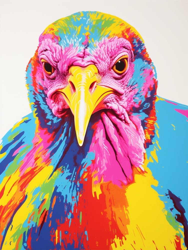 Andy Warhol Style Bird Turkey 3