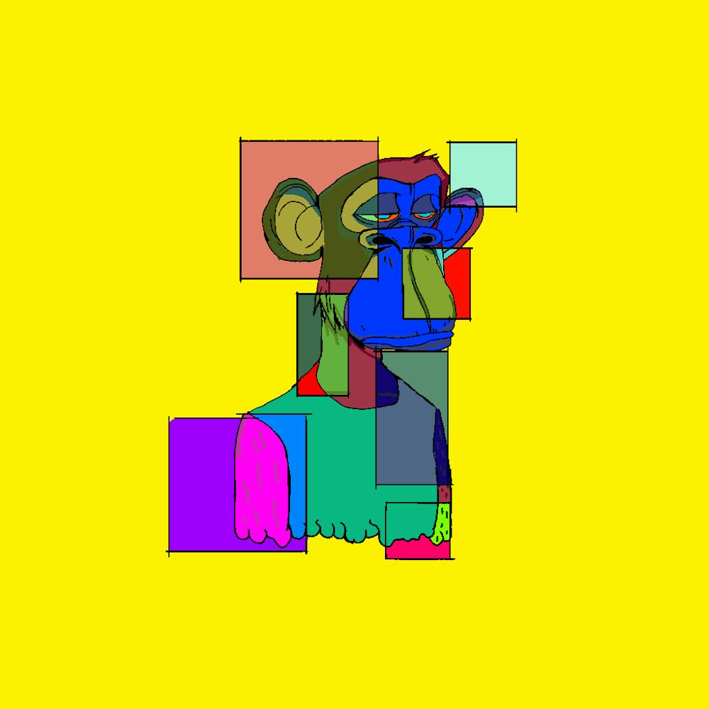 Monkey On A Yellow Background