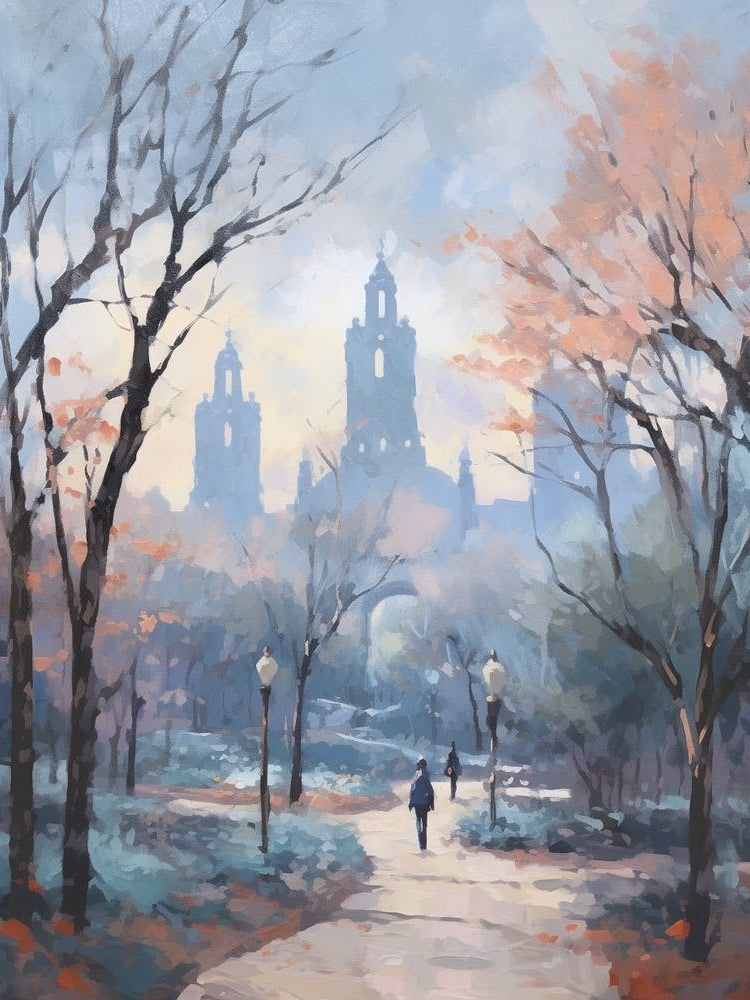 Winter City Park Painting Balboa Park San Diego 2